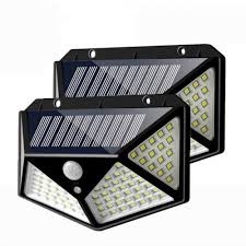 TERLARIS ( COD ) Lampu Taman Tenaga Surya 100LED &amp; 30 LED Sensor Light LED Solar Lamp / Solar Tembok Tenaga Matahari / Lampu Solar Lampu Tenaga Surya LAMPU JALAN LED Surya Anti Tenaga Air Sensor Gerak