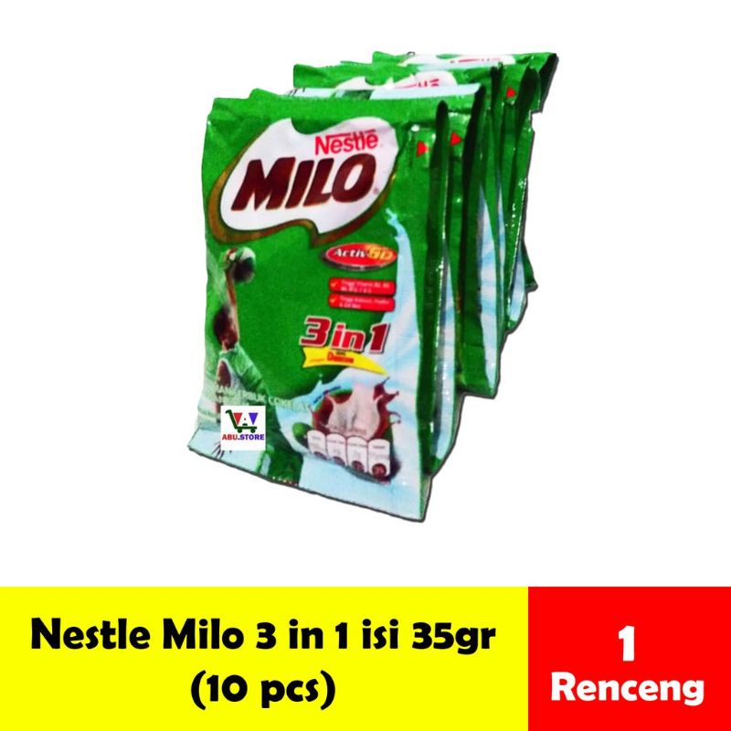 

MILO COKLAT SACHET 35 GR ISI 10 SACHET AYES TOSERBA