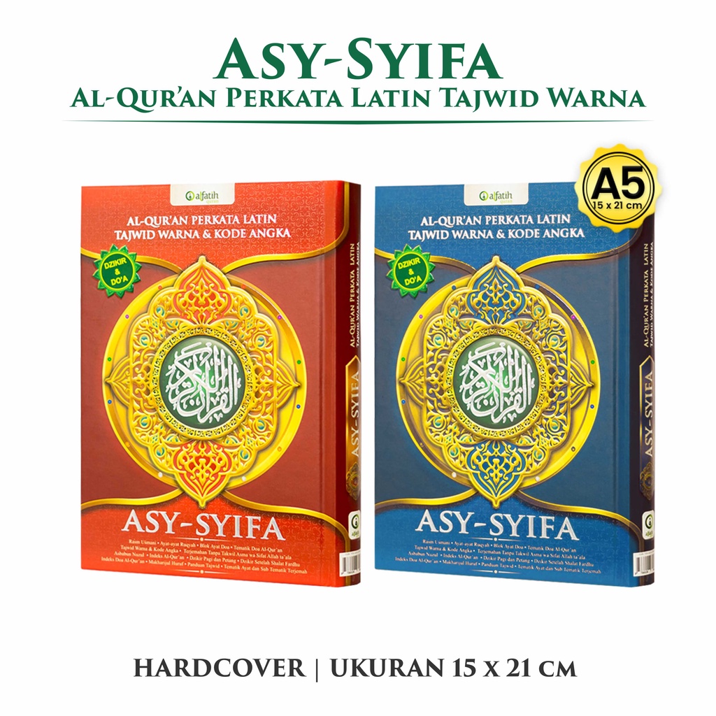 Alquran Kecil Al Quran Terjemah Tajwid Alquran Asy Syifa A5 Dan Al Hijr A5 Hafalan Perkata Tajwid