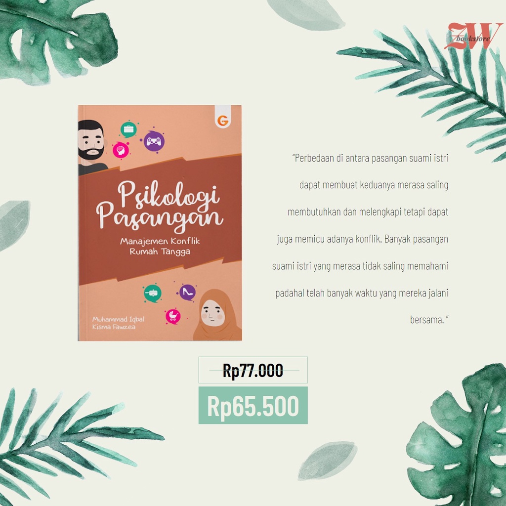Psikologi Pasangan: Manajemen Konflik Rumah Tangga / Buku Psikologi / Buku Motivasi