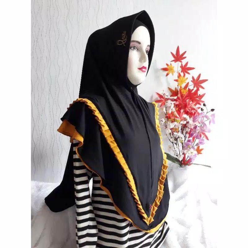 ANITA HIJAB AN-80 HIJAB INSTAN ORIGINAL BAHAN JARSEY TEBAL LEMBUT, ADEM & JATUH-6