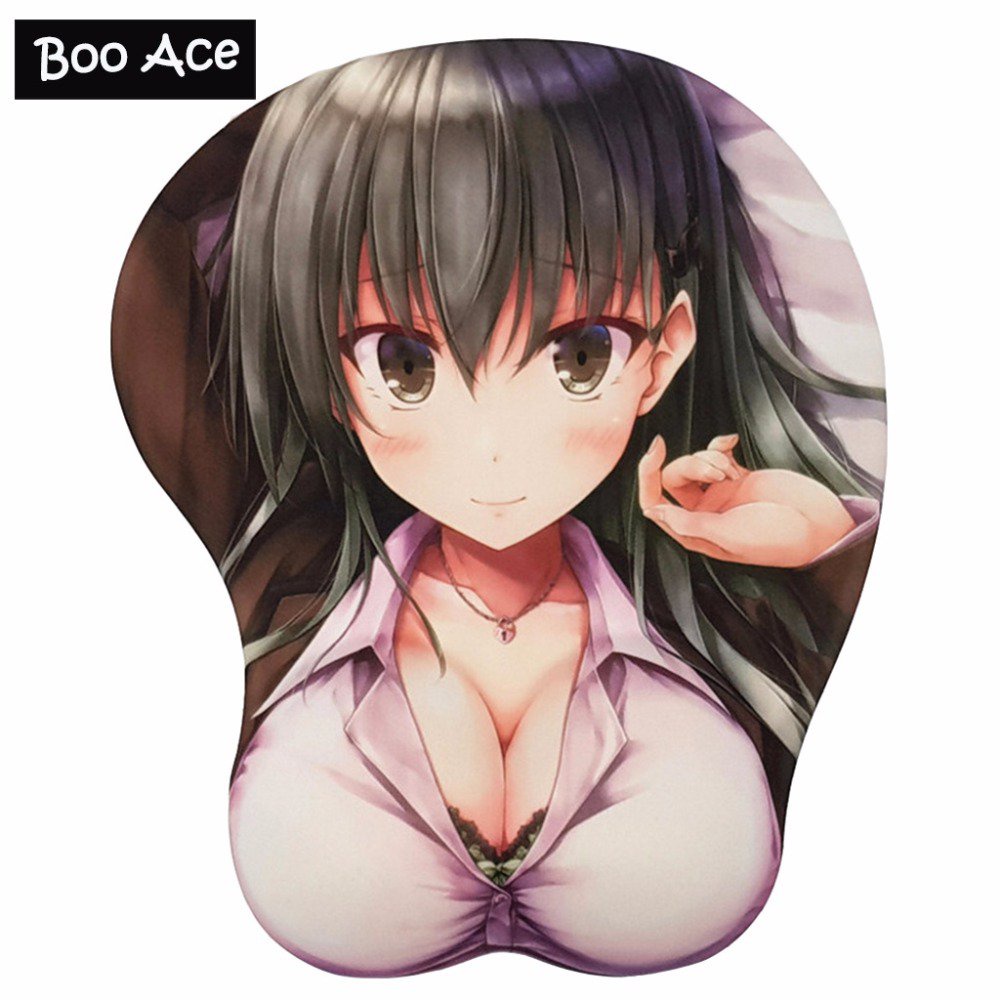Kantai Collection Seifuku Suien Suzuya Anime 3D Boobs Breast Mouse pad Mice Pad with Silicone GEL Wr