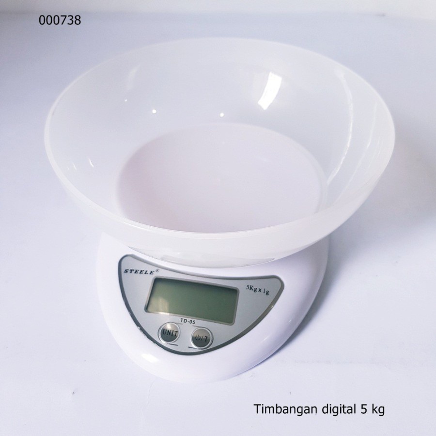 STEELE Timbangan Dapur Digital Mangkok Kapasitas 5 Kg