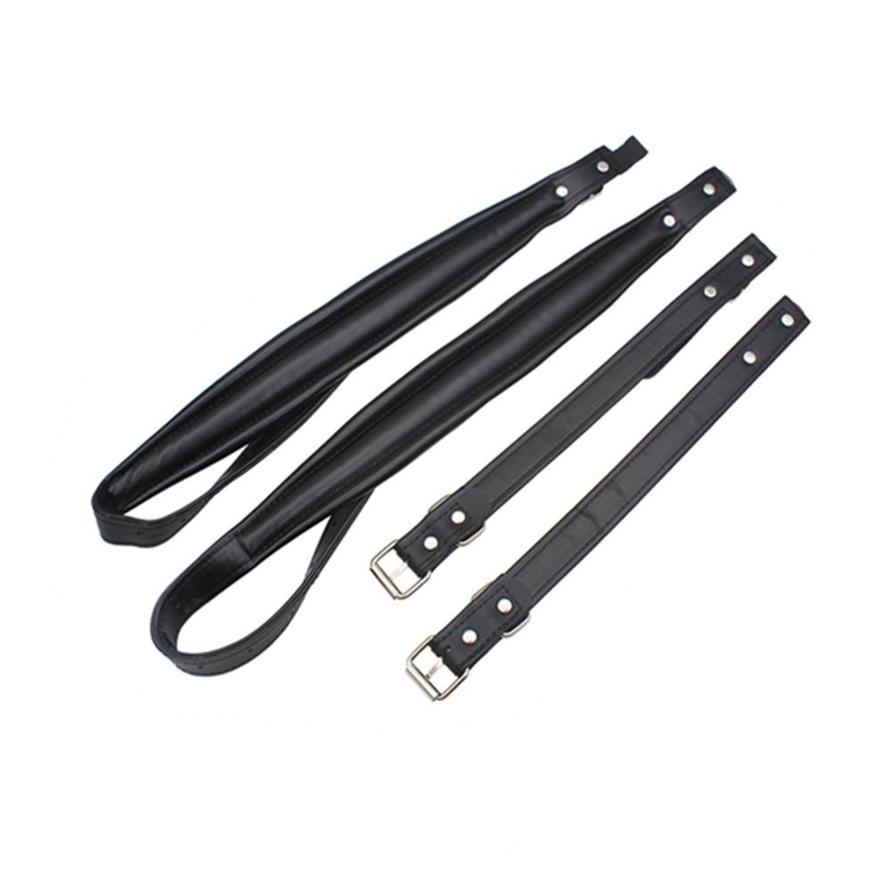 2pcs Strap Bahu Adjustable Bahan Kulit Sintetis Untuk Bass / Akordeon