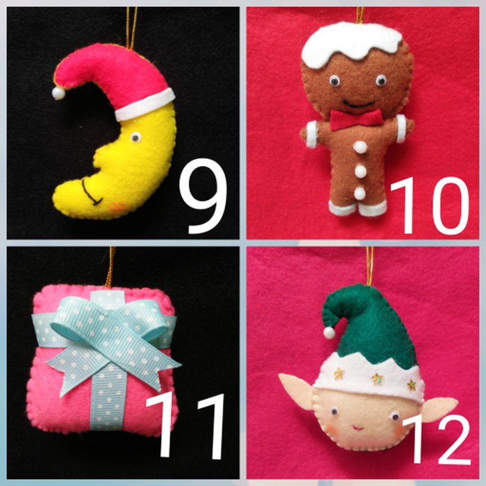 READY HIASAN POHON NATAL 1 SET 14 PCS