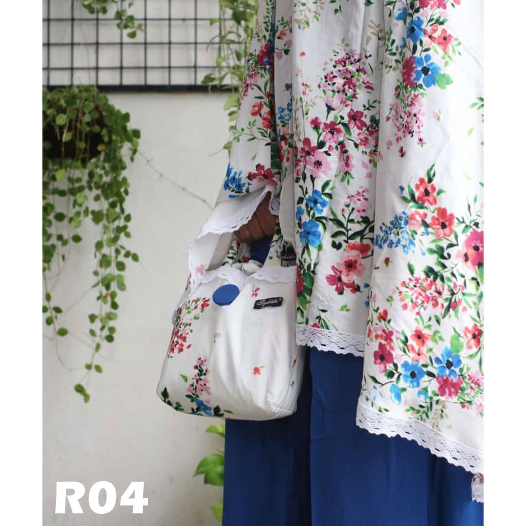 Mukena Dewasa Syahida Katun Rayon ORI Syari Cantik Adem Jumbo Mukenah Renda Traveling Bali Murah R06