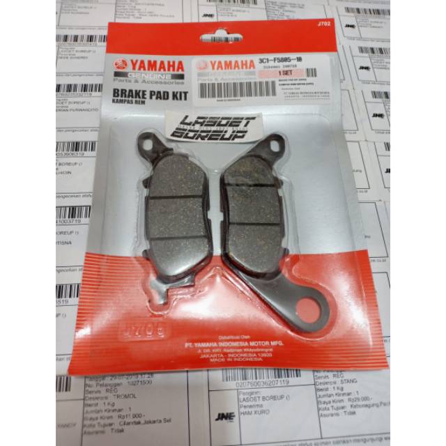 Kampas rem dispad cakram depan YAMAHA 3C1 - Mio new garnis mio soul mio j gt soul gt - ORIGINAL YGP