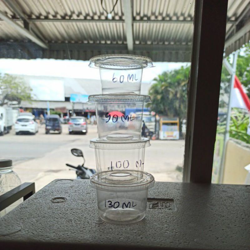 cup plastik jelly / puding / agar