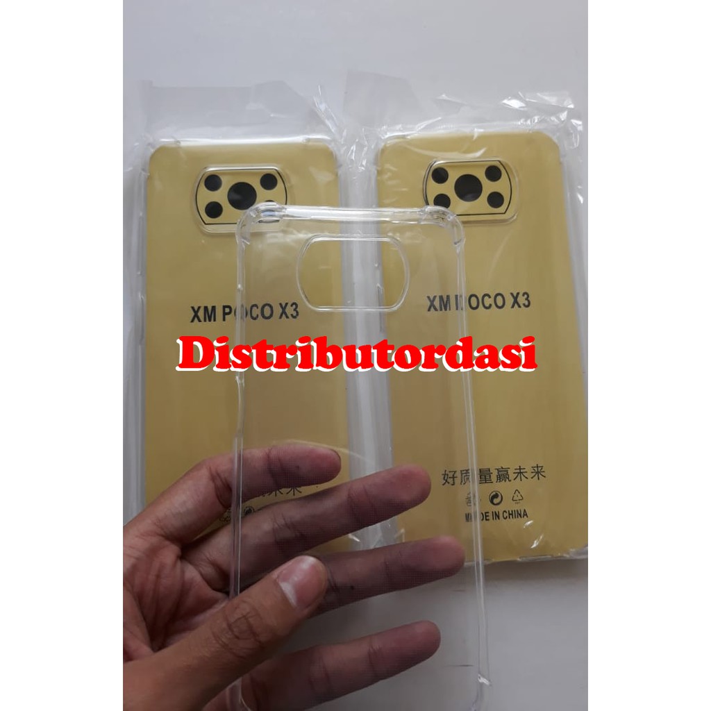anticrack SOFTCASE CASE TPU SILIKON CASING pocophone X3 ready stok