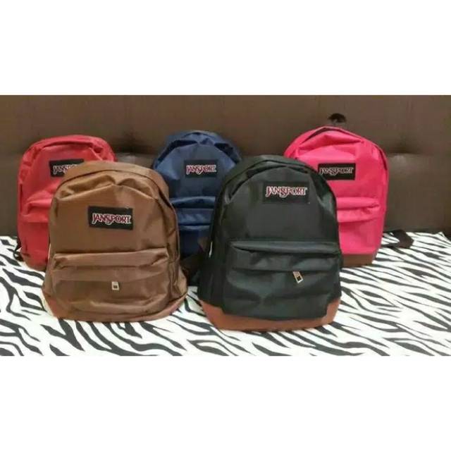 Tas ransel jansport mini waterproof Hitam