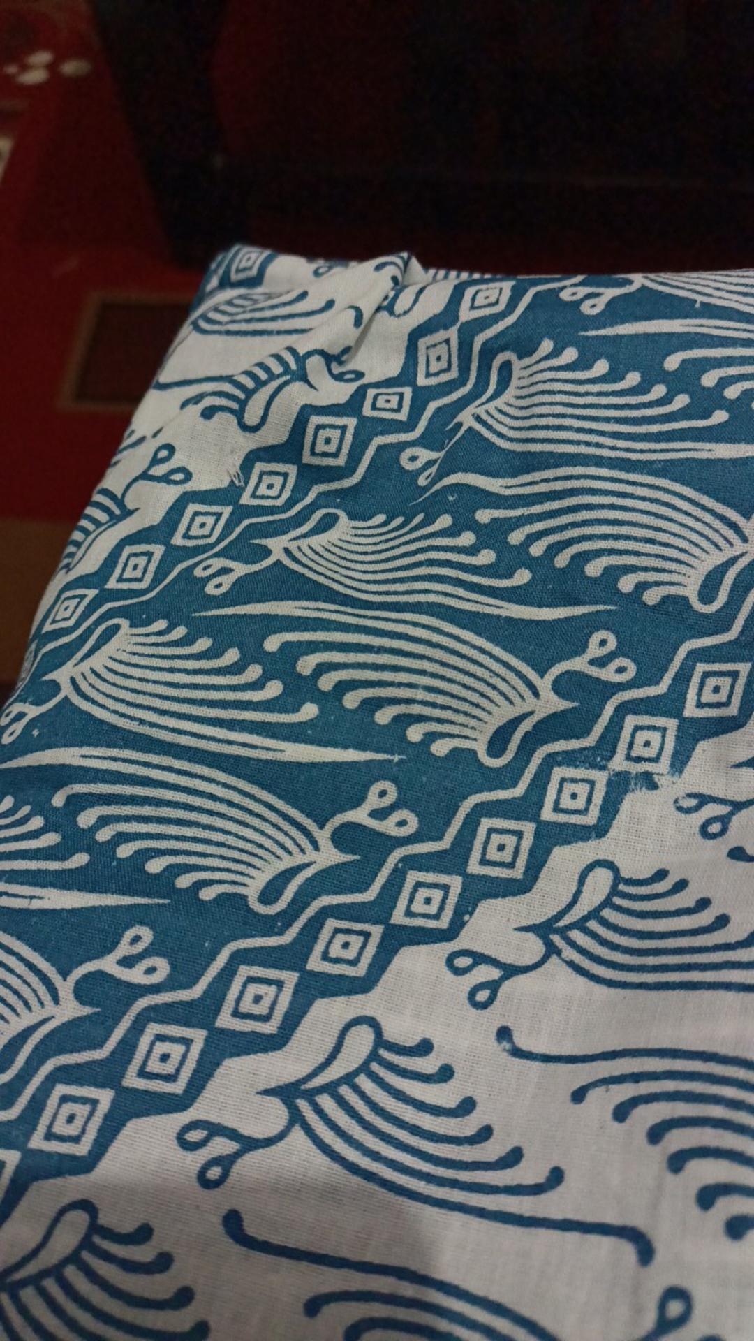 Tey-17 Batik Wanita Asj Sa Hrb026 Kenongo Kemeja Tosca Pendek