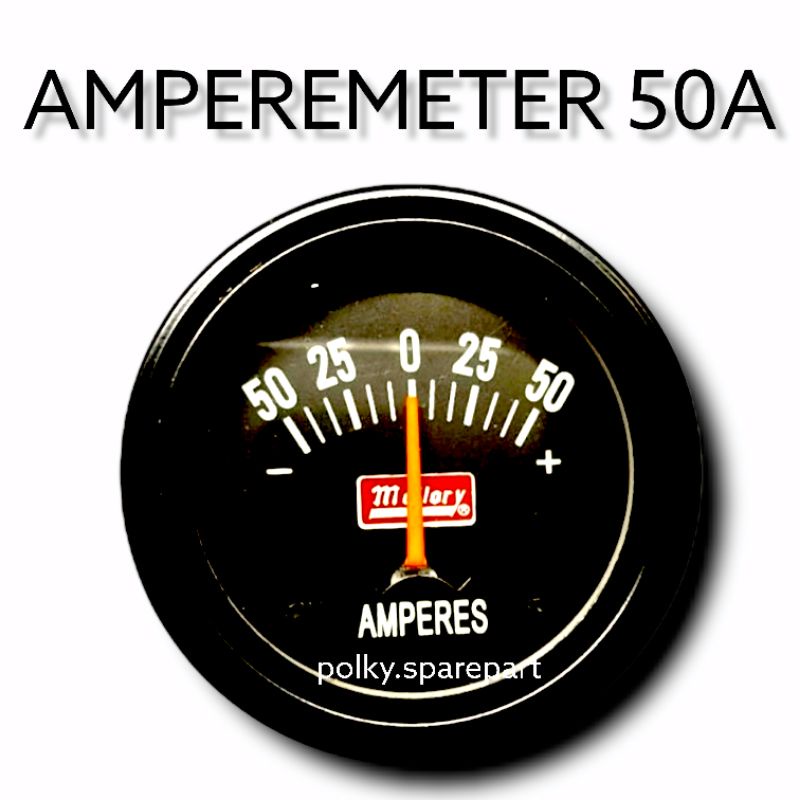 POLKYSPAREPART AMPEREMETER 50A 30A AMPERE