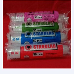 Sedang Promo!!!! Gelas Plastik Cup STARGLAS 12 Oz Tanpa Tutup/Cup Plastik/Gelas Cup/Cup Gelas