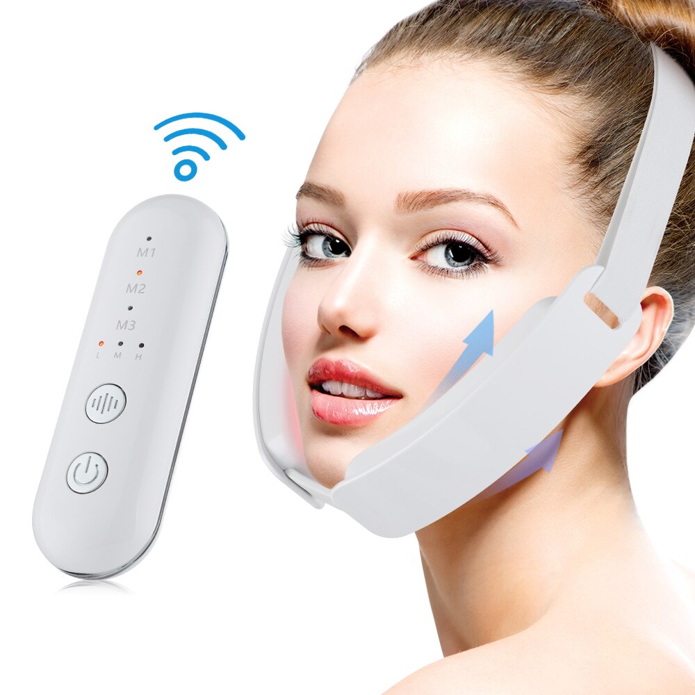 PREORDER Chin V-Line Up Face Lifting Belt LED Photon Therapy Face Slimming Vibration