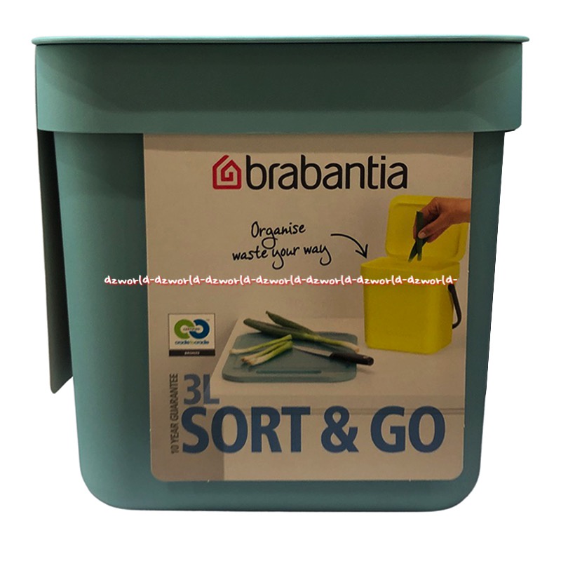 Brabantia Organiser Waste Your Way 3L Sort &amp; Go Tempat Tong Sampah Trash Rubbish Can Brabantia Tosca Toska