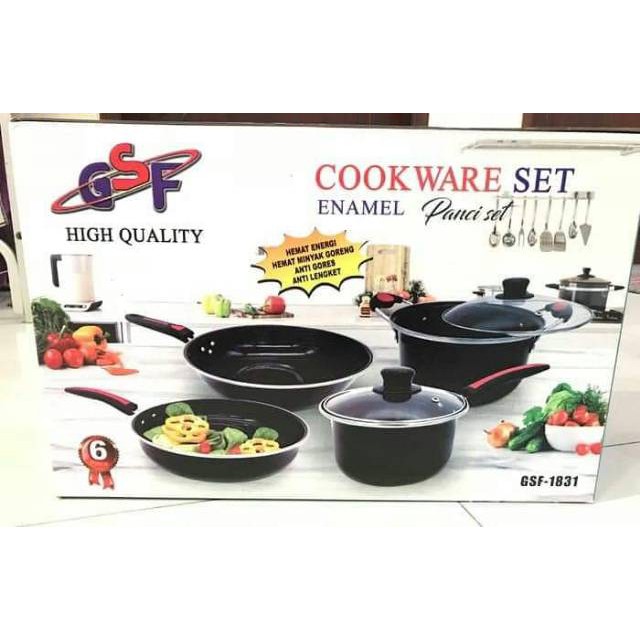COOKWARE SET GSF ENAMEL PANCI SET