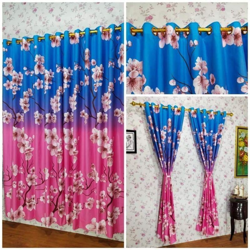 Gorden Smokering Besar Murah 12 Lubang Motif Bunga sakura