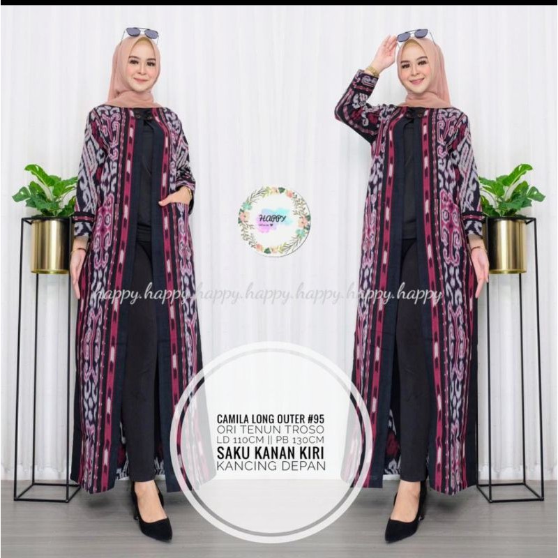 Long outer Terbaru Long outer Tenun Troso