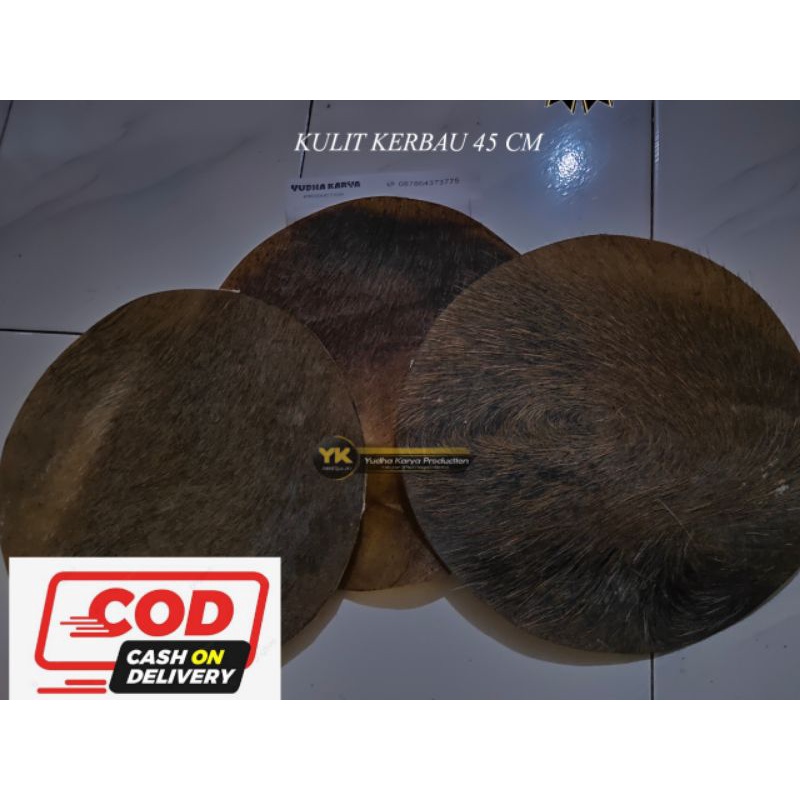 kulit kendang kerbau 45 cm