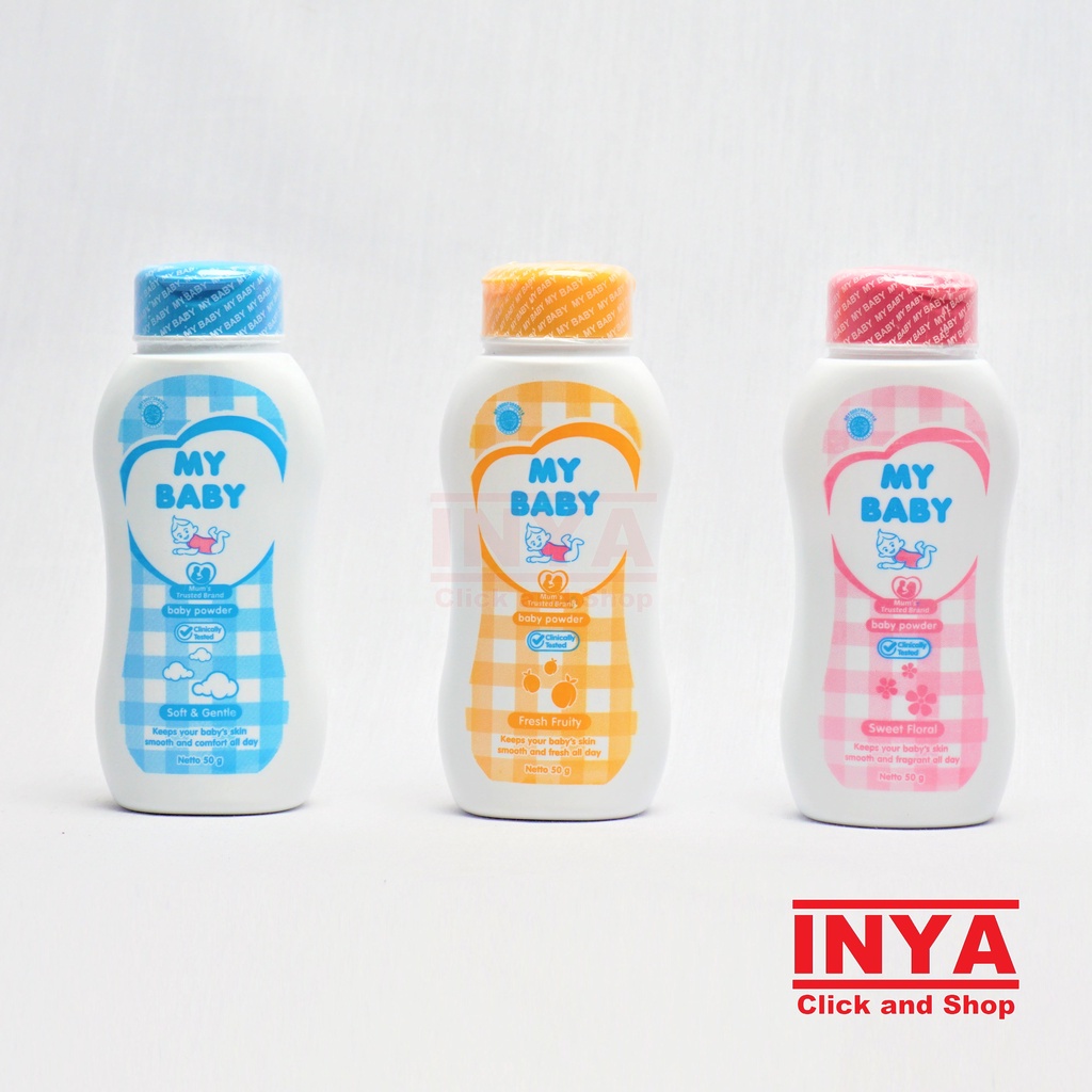 MY BABY SWEET FLORAL BABY POWDER 50gr - Bedak Bayi