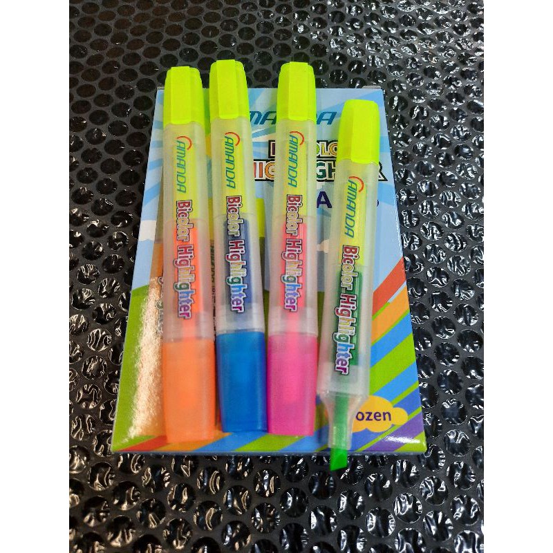 

Highlighter Pen / Stabillo 2 Kepala 1 Box isi 12 Pcs