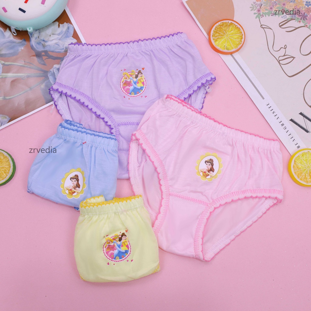 (ISI 6-12 PC) Celana Dalam uk 1-2 Tahun / Pakaian Dalam Bayi Baby Anak Perempuan Bahan Katun Polos