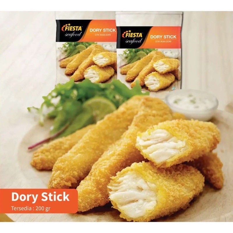 

Fiesta Dory Stick 200gr / Fiesta Ikan Dori Fillet Crispy