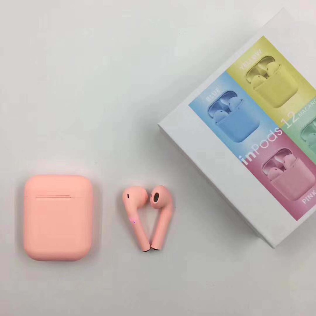 PINK INPODS 12 TWS/ TWS BLUETOOTH V5.0/WIRELESS EARPHONE