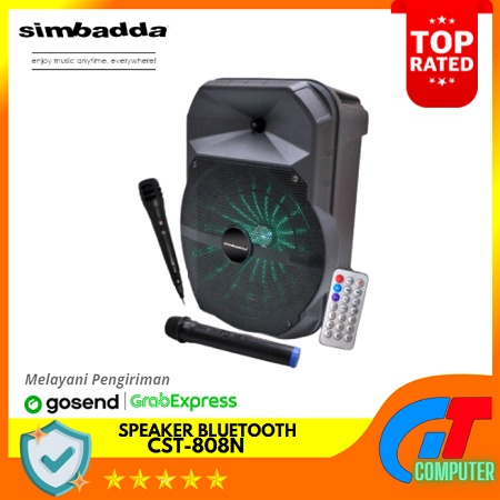 SPEAKER KARAOKE BLUETOOTH SIMBADDA CST 808N BONUS 2 MICS