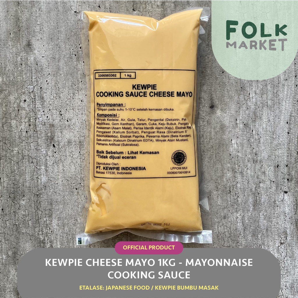 

KEWPIE Cheese Mayo 1KG - Mayonnaise / Mayonais Keju Cooking Sauce