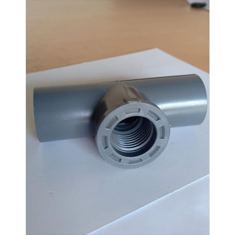 FAUCET TEE PVC AW PRALON 1/2&quot; Abu