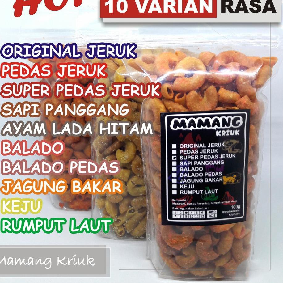 

REAL PICT ! BIG SALE 100 gram Makaroni Mamang Kriuk