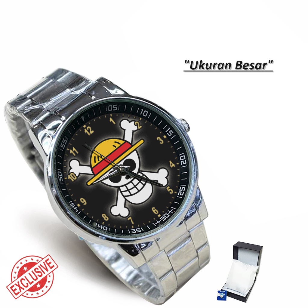 Jam Tangan Rantai Couple ONE PIECE TENGKORAK (Special)