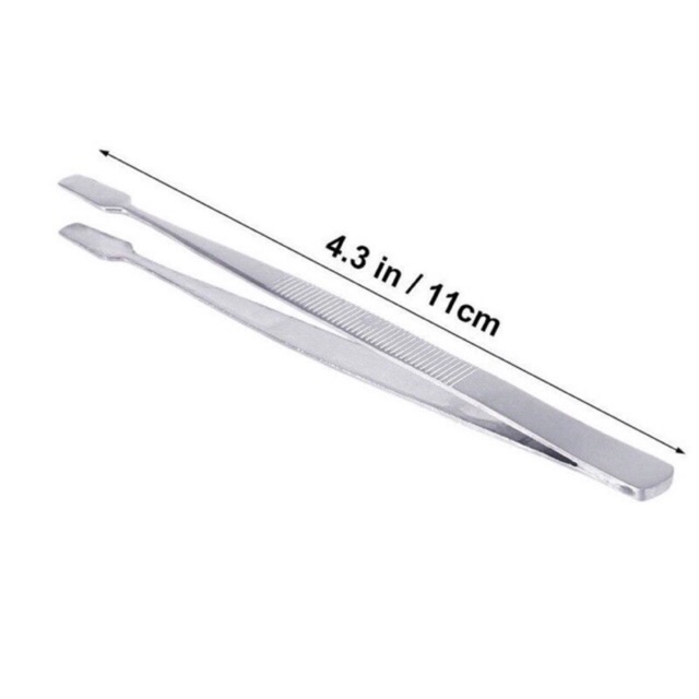 Square eyelash tweezer/pinset bulumata/tweezer stainless steel