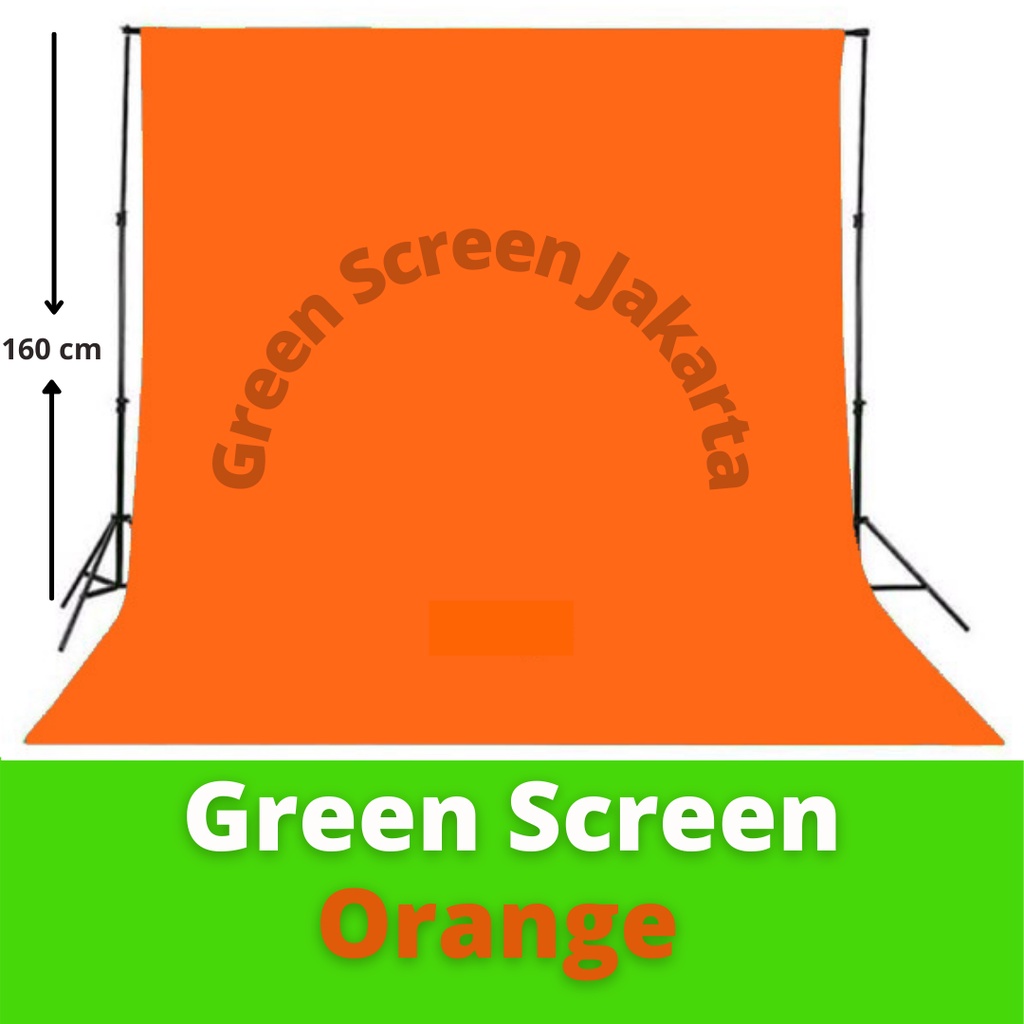 

Greenscreen Orange 75 gsm , kain spunbond back drop