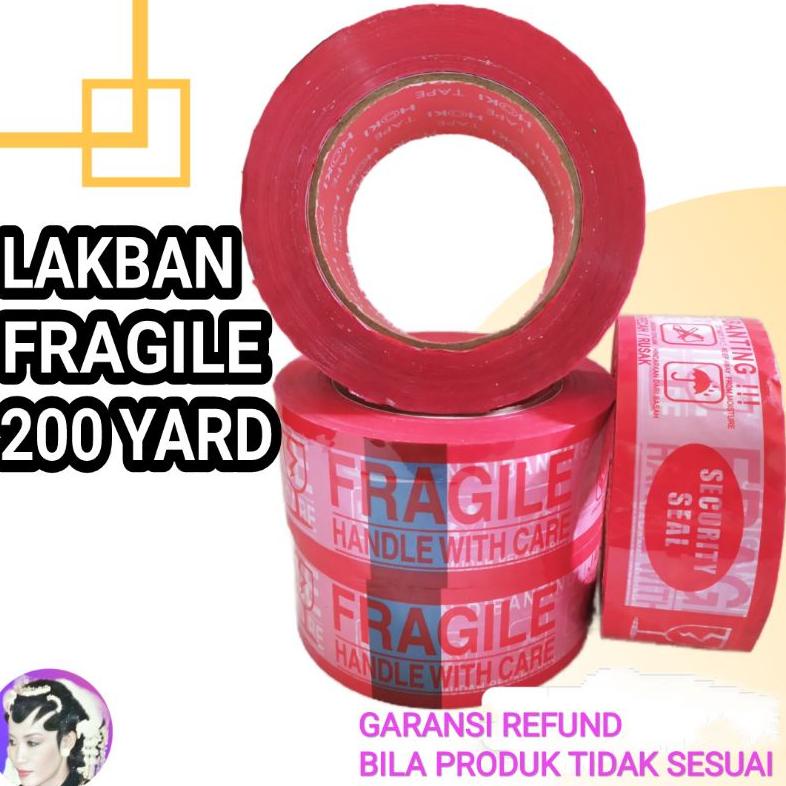 

[KODE PRODUK D8ETT7994] NEW!! LAKBAN PRINTING 48mm × 200'YARD fragile & jangan dibanting