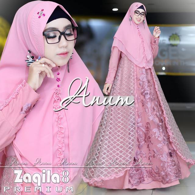 Ready siap kirim tanpa PO 😍 Zaqila premium syari vol 8 by anum ORIGINAL