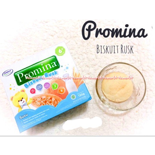 Promina Biskuit Rusk 130gr Biskuit Bayi Instan Rasa Susu