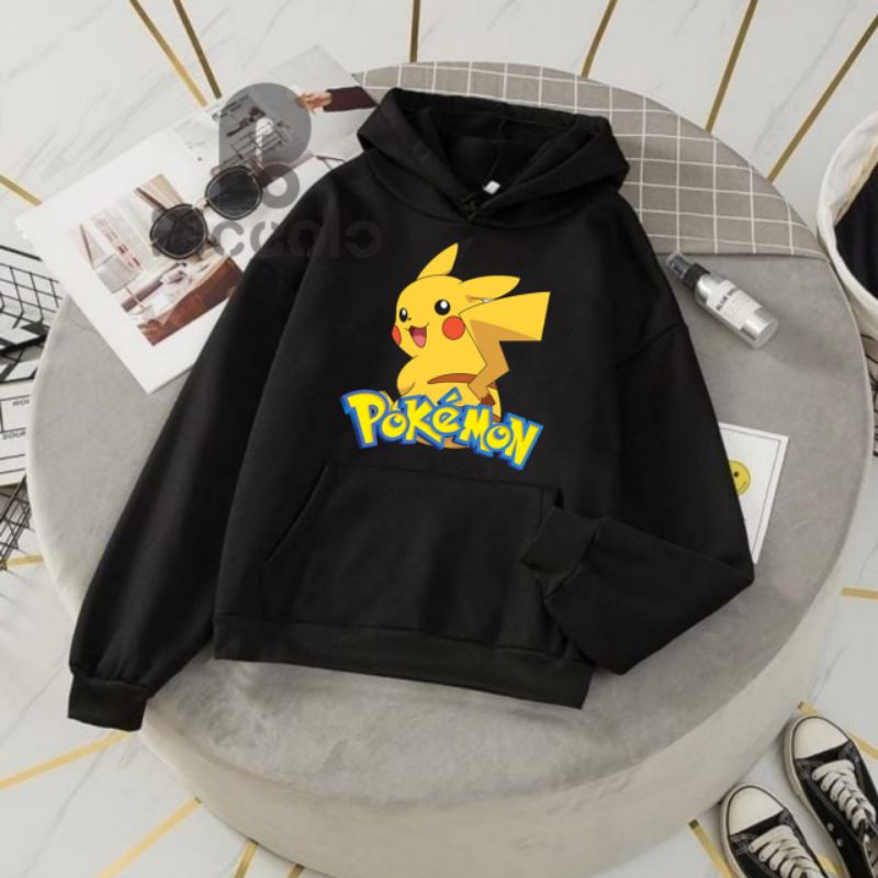 jaket hoodie anak pokemon go