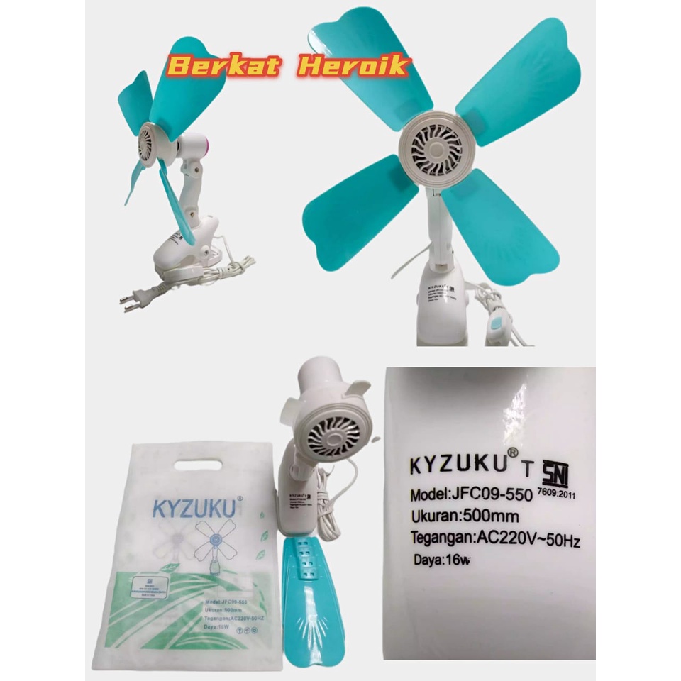 Kipas  angin  3in 1 16w/17w/18w （meja,gantung,jepit)