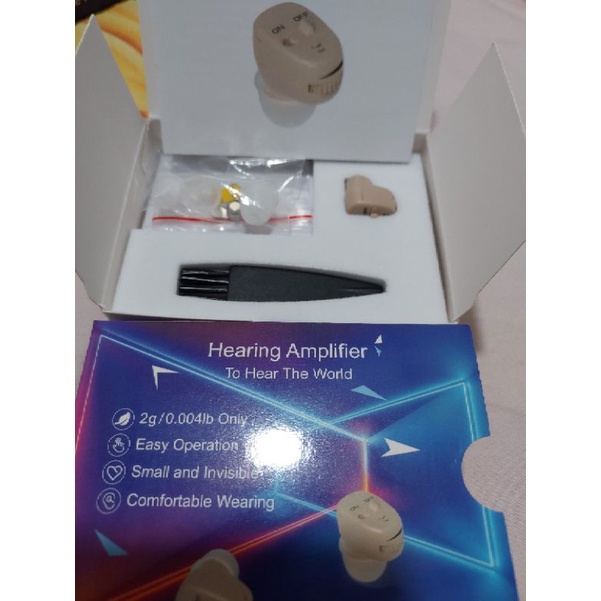 Alat Bantu Dengar dilengkapi Tombol On Off dan Volume Super Mini Hearing Aids Model EN-1200Pro