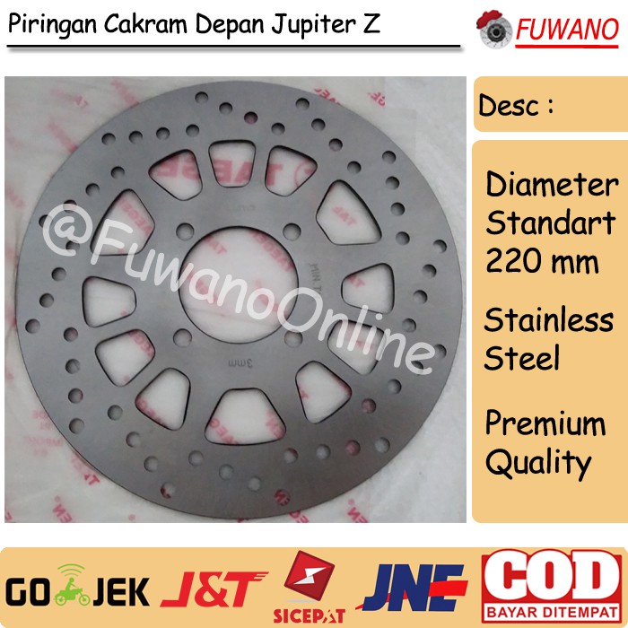 Piringan Cakram / Disc Brake Jupiter / New / Z / Burhan ( Depan )