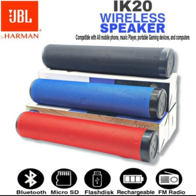 Speaker Bluetooth JBL SOUNDBAR IK20 Portable Wireless Bass Stereo
