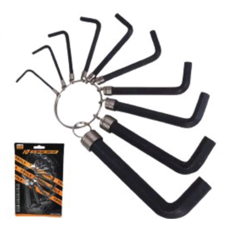 Kunci L Set HEX KEY Ring 10 in 1
