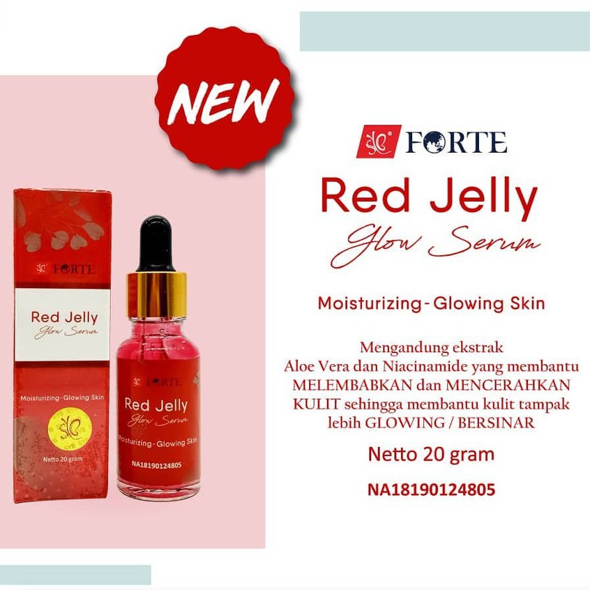 RED JELLY GLOW SERUM BY SYB FORTE / RED JELLY SERUM MERAH BPOM ORIGINAL