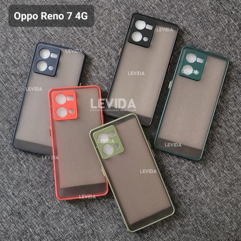 Oppo Reno 7 4G Oppo Reno 8 4G Case Dove Matte Case Aero Protect Kamera / Case Lanyard Tali hp Lanyar