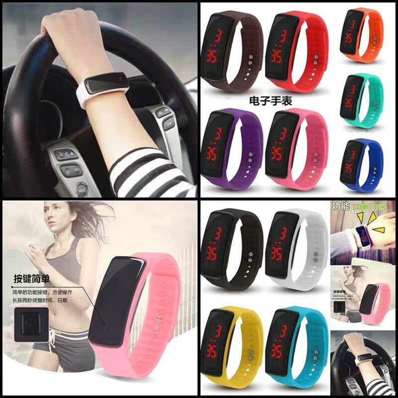 JAM TANGAN KECIL LED/JAM TANGAN DIGITAL WATCH PRIA WANITA FASHION SPORT