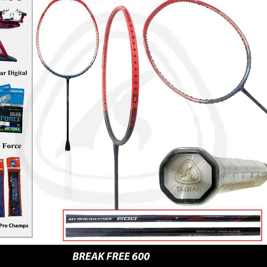 *KNED* ✰KANSA 3D BREAKFREE 600 RAKET BADMINTON ORIGINAL ✰