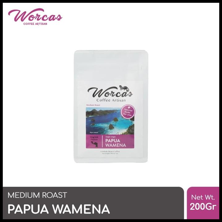 

Kopi Arabica Papua Wamena 200 Gram Medium Roast (Biji/Bubuk)