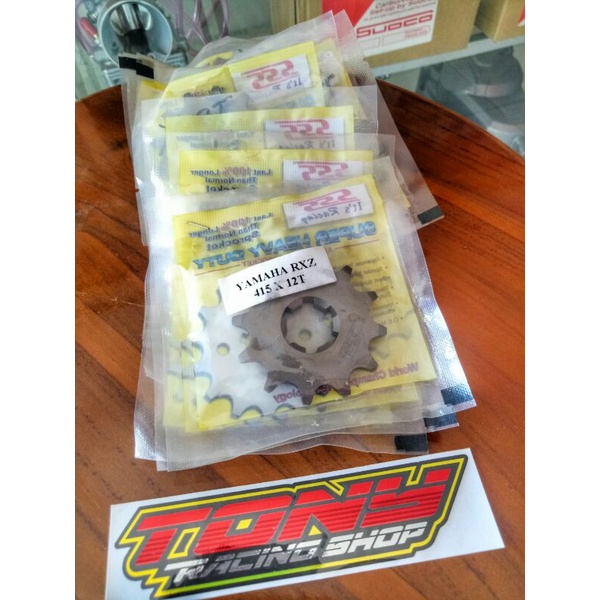 Gear depan sss 12 T / tipis 415 / jupiter / satria fu / ninja